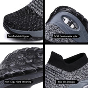 Womens Flats Slip On Shoes for Women Sock Sneakers Platform 2025 Comfortable Soft Ladies Spring Buty Damskie Sepatu Wanita Black