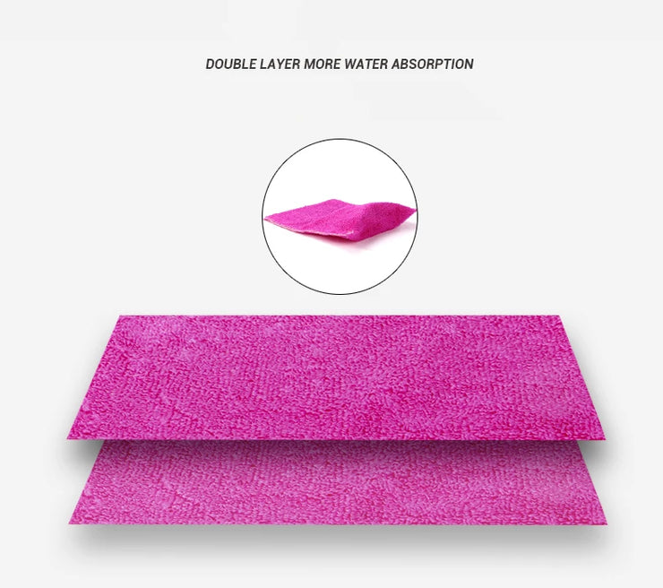 5-20Pcs Kitchen Anti-grease wipping rags efficient Bamboo Fiber Cleaning Cloth home washing dish Multifunctional Cleaning Tools