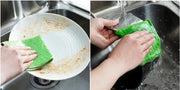 5/20PCS Dish Cloth Bamboo Fiber High Efficient Anti-grease Cleaning towel Washing Towel Magic Kitchen Cleaning Wiping Rag