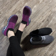 Womens Flats Slip On Shoes for Women Sock Sneakers Platform 2025 Comfortable Soft Ladies Spring Buty Damskie Sepatu Wanita Black