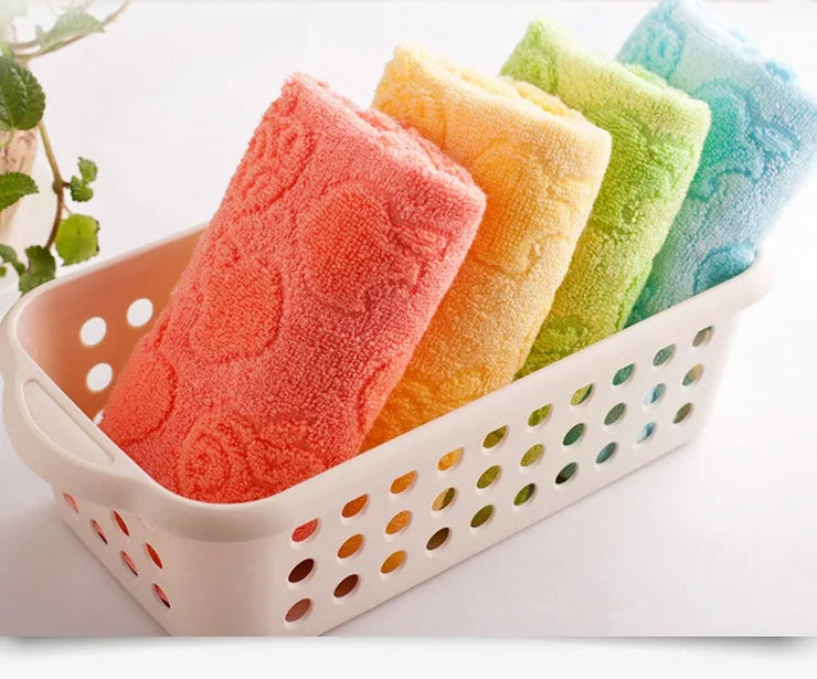 Bamboo fiber hand towel 25x50cm, cotton hand towel, for children, home cleaning, face, high quality, wholesale