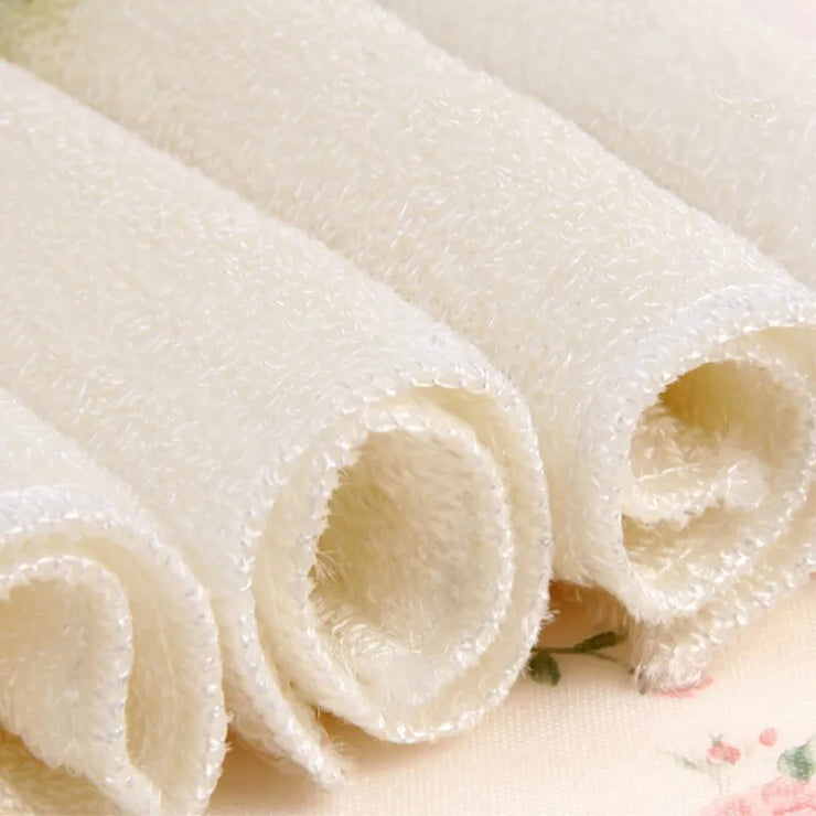 5/20PCS Dish Cloth Bamboo Fiber High Efficient Anti-grease Cleaning towel Washing Towel Magic Kitchen Cleaning Wiping Rag