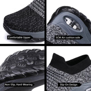 Womens Flats Slip On Shoes for Women Sock Sneakers Platform 2025 Comfortable Soft Ladies Spring Buty Damskie Sepatu Wanita Black