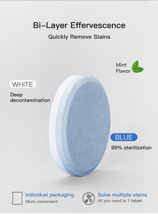 Water Bottle Cleaning Tablets Scale Cleaning Effervescent Tablets Decontamination Descaling Kettle Cleaning Kitchen Cleaner
