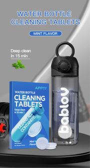 Water Bottle Cleaning Tablets Scale Cleaning Effervescent Tablets Decontamination Descaling Kettle Cleaning Kitchen Cleaner