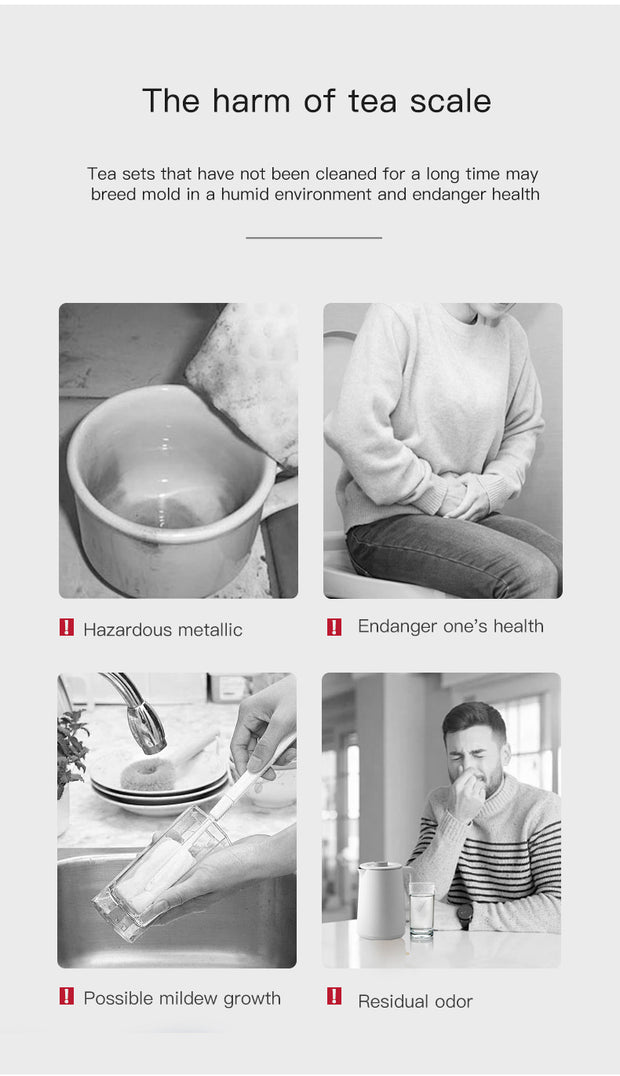 Water Bottle Cleaning Tablets Scale Cleaning Effervescent Tablets Decontamination Descaling Kettle Cleaning Kitchen Cleaner