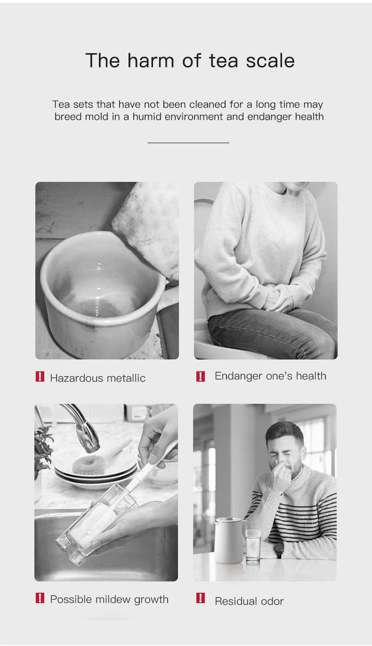 Water Bottle Cleaning Tablets Scale Cleaning Effervescent Tablets Decontamination Descaling Kettle Cleaning Kitchen Cleaner