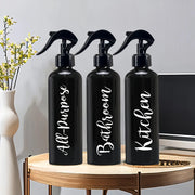 3pcs Portable Spray Bottle Refillable Plastic Bottle Cosmetics Alcohol Bottle Kitchen Bathroom Cleaning Spray Bottle