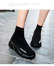High-top Sock Sneakers Men Large Size 47 Women Sock Shoes Comfortable Breathable Casual Sport Shoes Lightweight Sneakers Male