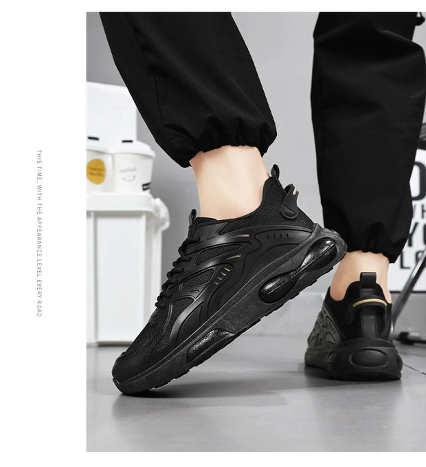 Men's Sneakers New Mesh Breathable Running Shoes Men's Casual Trendy Versatile Soft Sole Anti Slip Wear-resistant Men's Shoes