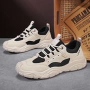 Sneakers for Men Fashion Lace Up Platform Shoe White Breathable Comfortable Male Sport Running Shoes Zapatillas 2025