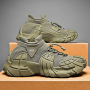 Men Trendy Octopus Sports Shoes Men Mesh Breathable Jogging Shoes Oversize Walking Shoes Male Footwear Mid-top Sock Sneakers