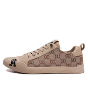 Luxury Black Men's Canvas Sneakers Designer Flat Vulcanized Shoes Men Low Top Casual Skateboard Shoes For Men Fashion Sneakers