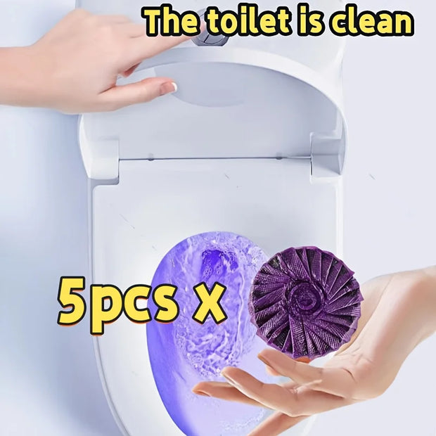Purple Multi-Function Cleaning Tablets, Automatic Toilet Cleaning Tablets,Effervescent Tablets, Toilet  Foam Cleaning Deodorant