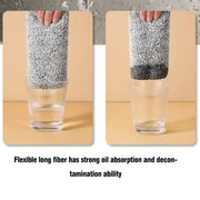 Bamboo Charcoal Dishcloth Reusable Absorbent Car Window Cleaning Cloths Non-stick Oil Microfiber Towel Home Washing Dishes Rag