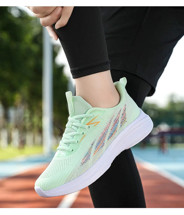 Women's Running Shoes Mesh Soft Sole Outdoor Sports Shoe Tennis Breathable Fashion Sneakers