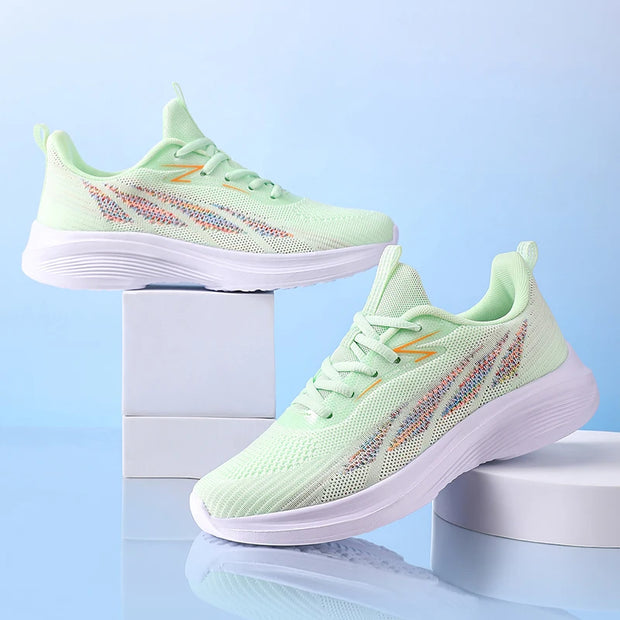 Women's Running Shoes Mesh Soft Sole Outdoor Sports Shoe Tennis Breathable Fashion Sneakers