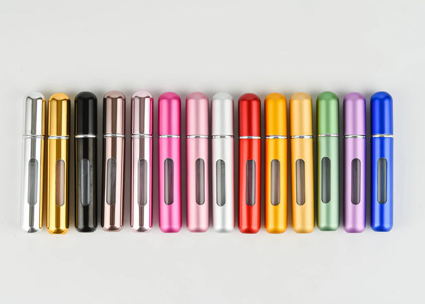 8/5ml Perfume Atomizer Portable Liquid Container For Cosmetics Traveling Mini Aluminum Spray Alcochol Empty Refillable Bottle
