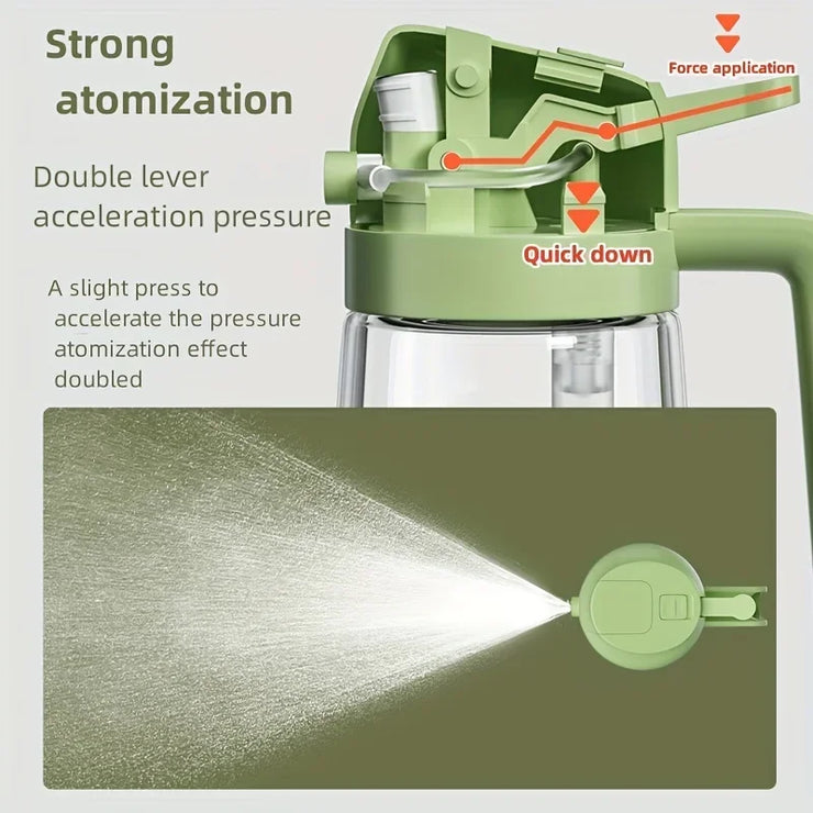 Dual purpose kitchen oil spray can leakproof oil can glass spray bottle kitchen household Plastic or glass bottle body