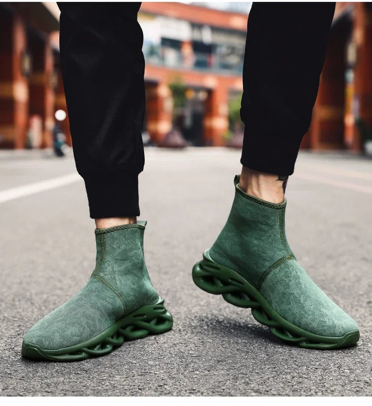Socks Shoes for Men Black Sneakers Light Breathable Women Runing Shoes Outdoor Platform High Top Men Shoes New Unisex Sport Shoe