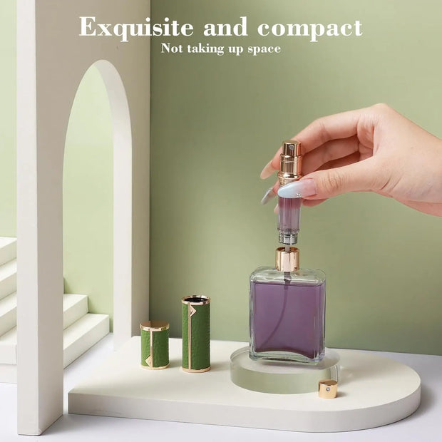 Perfume Travel Refillable Bottle 5ml Perfume Atomizer Bottle Portable Size Sprayer Bottle Luxurious Pocket Perfume Dispenser