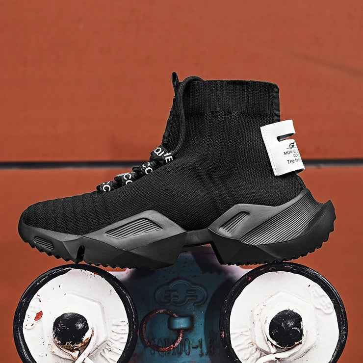 2025 New In Men's Retro Sock Sneakers High Top Chunky Men Shoes Breathable Thick Bottom Casual Shoes Zapatos De Hombre