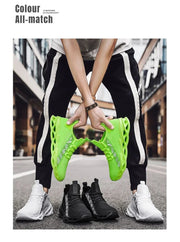 2025 New Men's Sneakers Mesh Breathable Running Shoes Fashion Outdoor Lace Up Sport Casual Shoes Lightweight Comfortable