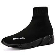 High-top Sock Sneakers Men Large Size 47 Women Sock Shoes Comfortable Breathable Casual Sport Shoes Lightweight Sneakers Male