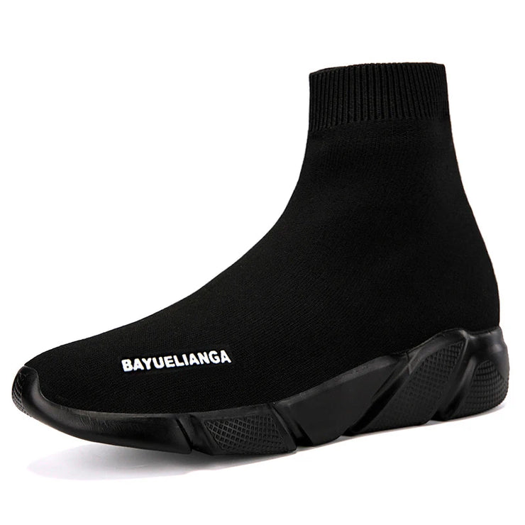 High-top Sock Sneakers Men Large Size 47 Women Sock Shoes Comfortable Breathable Casual Sport Shoes Lightweight Sneakers Male