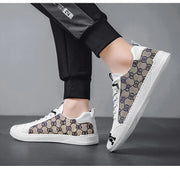 Luxury Black Men's Canvas Sneakers Designer Flat Vulcanized Shoes Men Low Top Casual Skateboard Shoes For Men Fashion Sneakers