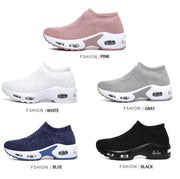 Women Sneakers 2020 Spring Flat Shoes Slip on Platform Sneakers for Women Black Breathable Mesh Sock Sneakers Shoes