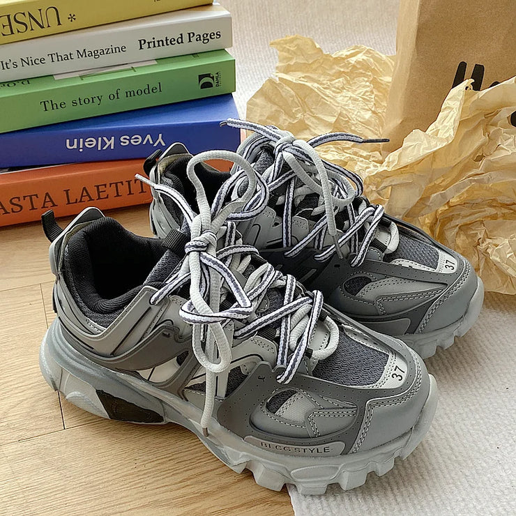 Chunky Sneakers Men Women Brand Designer Luxury Shoes Women's Casual Shoes Unisex Thick Sole Daddy Sneakers Girls Sports Shoes