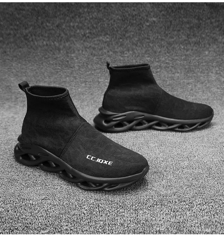 Socks Shoes for Men Black Sneakers Light Breathable Women Runing Shoes Outdoor Platform High Top Men Shoes New Unisex Sport Shoe