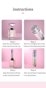 Louischanzl 10ml magnet Perfume Atomizer Bottle Portable leather Sprayer for Boarding Tight Sealing Travel Perfume Spray gift