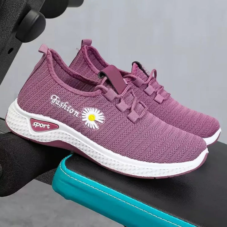 2025 NEW Stylish Women's Casual Flats in Fabric, Soft Sole Sneakers for Light Running and Everyday Wear
