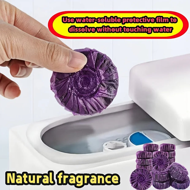 Purple Multi-Function Cleaning Tablets, Automatic Toilet Cleaning Tablets,Effervescent Tablets, Toilet  Foam Cleaning Deodorant