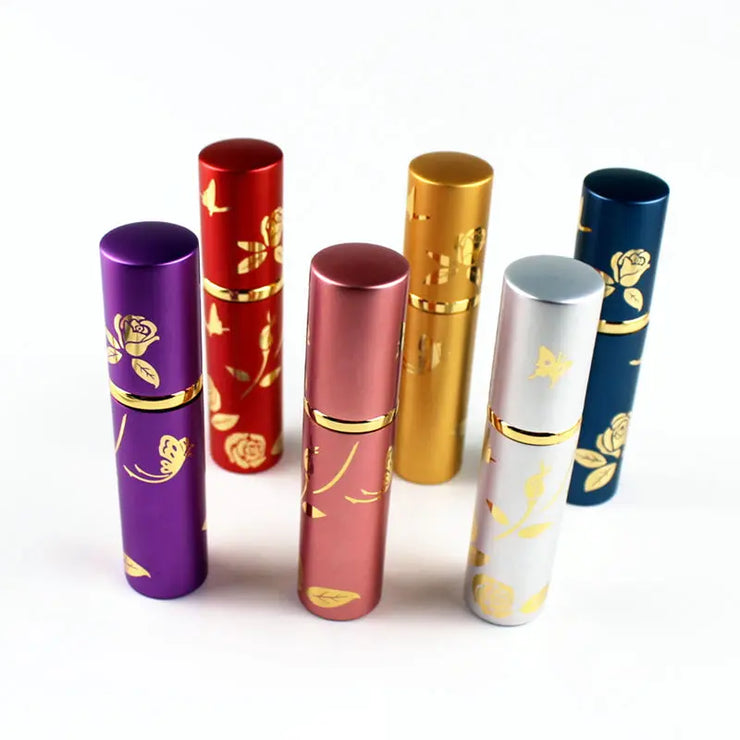 10ml Glass Spray Bottle Metal Perfume Bottles Empty Atomizer Glass Botle Refillable Vials