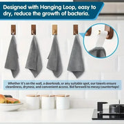 Bamboo Charcoal Dishcloth Reusable Absorbent Car Window Cleaning Cloths Non-stick Oil Microfiber Towel Home Washing Dishes Rag