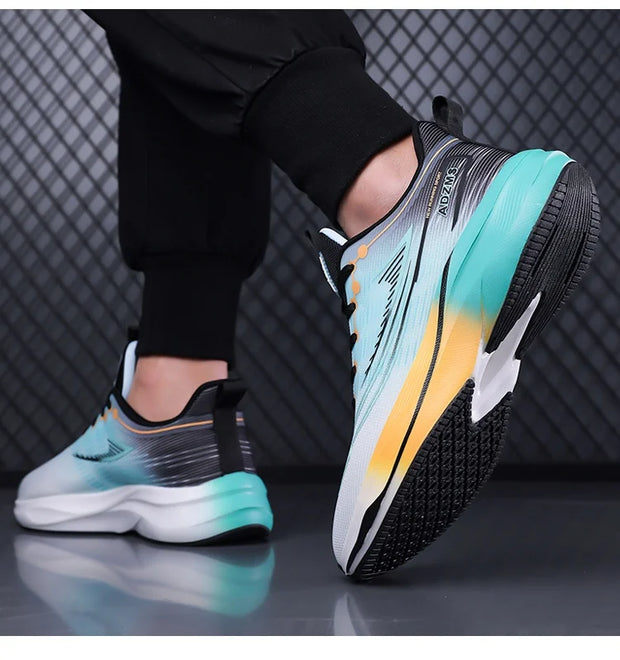 Men's Shoes Mesh Shoes Men's Lightweight Soft-Soled Running Shoes Spring and Summer Breathable Trendy Shoes Casual Non-Slip Spor