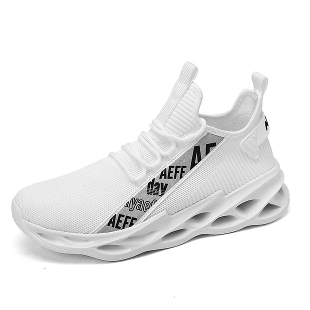 2025 New Men's Sneakers Mesh Breathable Running Shoes Fashion Outdoor Lace Up Sport Casual Shoes Lightweight Comfortable