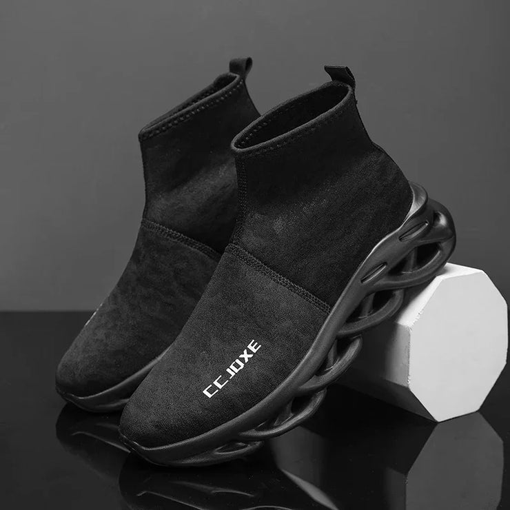 Socks Shoes for Men Black Sneakers Light Breathable Women Runing Shoes Outdoor Platform High Top Men Shoes New Unisex Sport Shoe