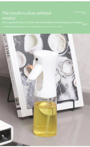 Pneumatic Oil Spray Bottle for Kitchen - Precision Cooking Oil Sprayer for BBQ, Olive Oil, Baking & Frying - BPA-Free Plastic