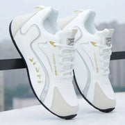 2024 Chunky Sneakers Men's Designer Soles Stylish Casual Leather Mesh Breathable Add To The Interior Platform Board Shoes