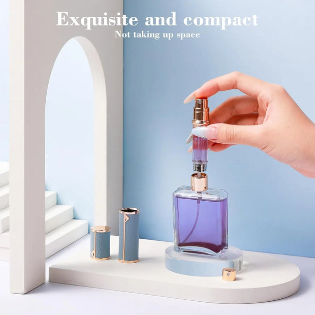 Perfume Travel Refillable Bottle 5ml Perfume Atomizer Bottle Portable Size Sprayer Bottle Luxurious Pocket Perfume Dispenser