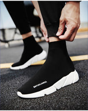 High-top Sock Sneakers Men Large Size 47 Women Sock Shoes Comfortable Breathable Casual Sport Shoes Lightweight Sneakers Male