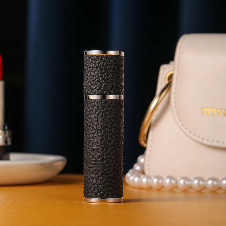 Louischanzl Perfume Atomizer Bottle magnet  Portable leather Sprayer for Boarding Tight Sealing Travel Perfume Spray gift 5ml