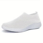 YRZL Womens Shoes Knitting Sock Sneakers Women Flat Shoes Casual Breathable Comfortable Slip on Flats Walking Shoes for Women