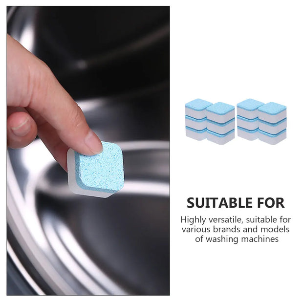 12 PCS Household Cleaning Accessories Washing Machine Cleaning Tablets Effervescent Cleaning Tablets Cleaner For Washers