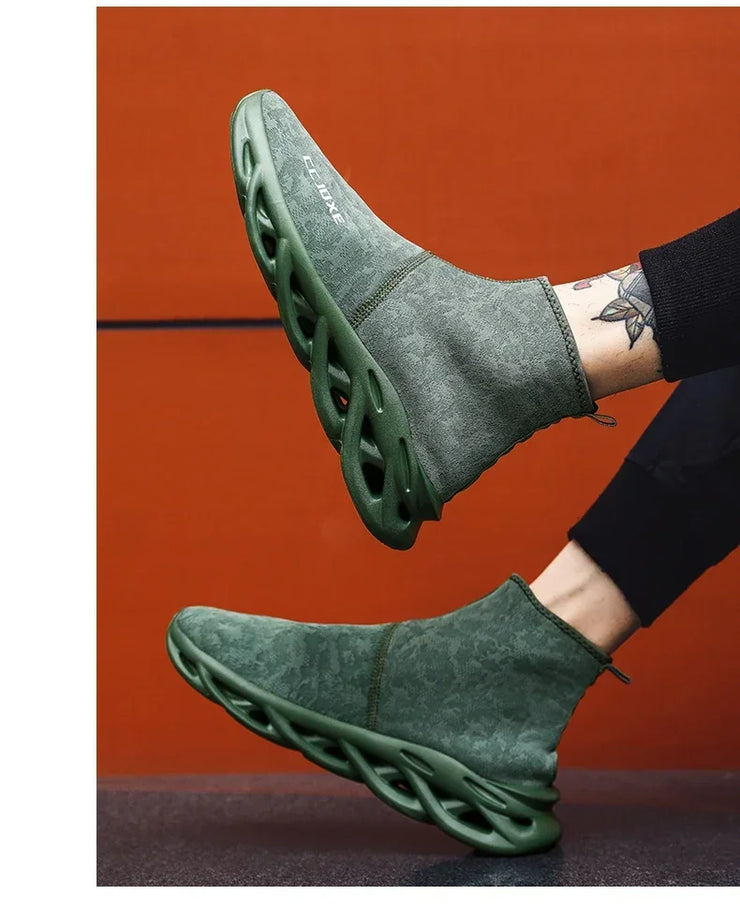 Socks Shoes for Men Black Sneakers Light Breathable Women Runing Shoes Outdoor Platform High Top Men Shoes New Unisex Sport Shoe