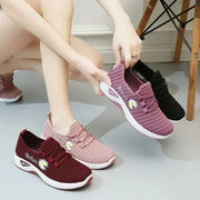 2025 NEW Stylish Women's Casual Flats in Fabric, Soft Sole Sneakers for Light Running and Everyday Wear